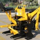 Pelle rétro S&C 25-17 pour micro-tracteur, vue d'ensemble avec siège et bras